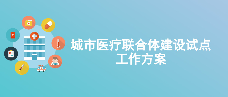 城市醫(yī)療聯(lián)合體建設(shè)試點工作方案